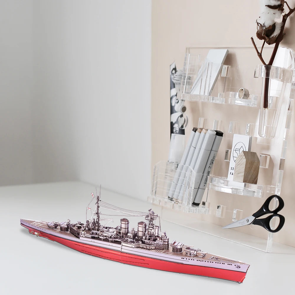 Piececool-rompecabezas de Metal 3D  modelo de construcción, buque de guerra, HMS HOOD