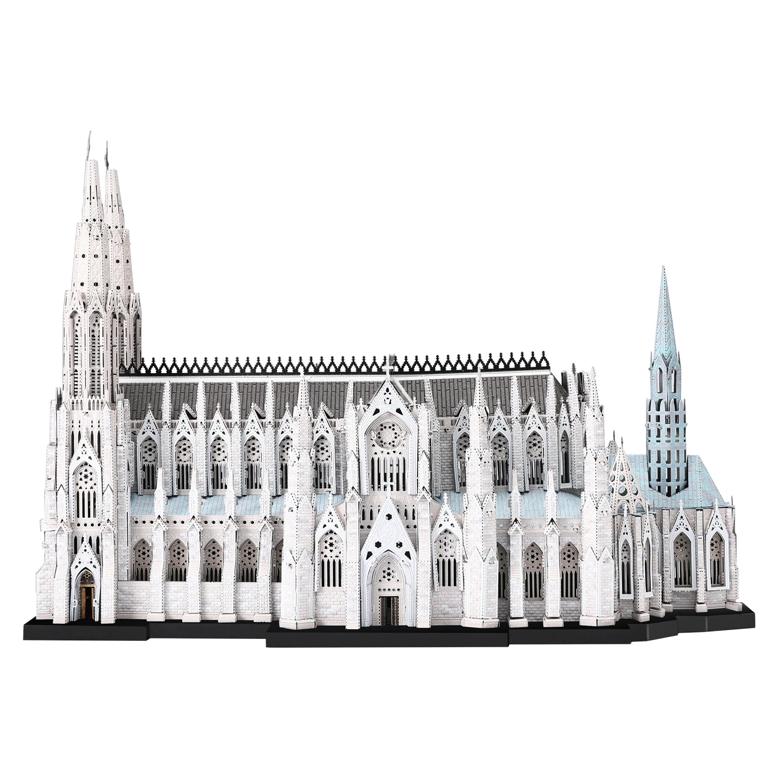 Piececool-Kits de construcción de modelos de Metal 3D, rompecabezas de Metal 3D de la catedral de San Patricio, manualidades DIY para regalos de rompecabezas para adultos