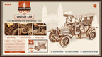 Robotime Rokr coche clásico 3D rompecabezas de madera tren ejército Jeep camión pesado coche Vintage escala 1:15 Kits de construcción de modelos para niños