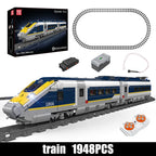 Mould King 12016 juguetes técnicos del coche el bloque de construcción del tren motorizado Europa Star E320