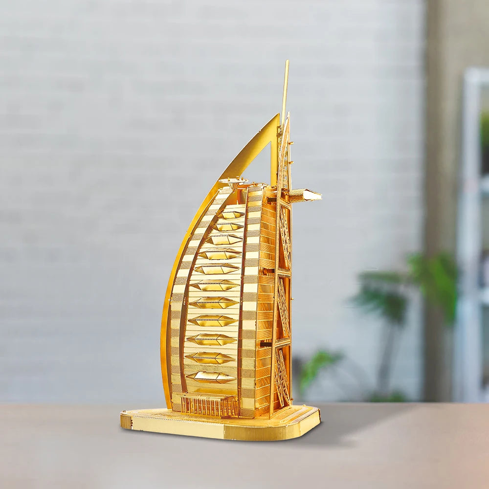 Piececool-rompecabezas de Metal 3D, conjunto de modelos de construcción, Kit de montaje DIY para rompecabezas, arquitectura famosa