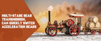 Robotime Rokr Kit de construcción de modelo de coche rompecabezas de madera 3D Kit de vapor 1:28 locomotora de vapor mecánica regalos impresionantes para adultos y adolescentes