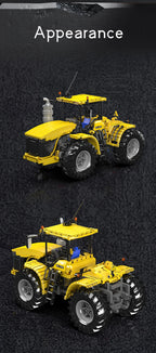 Mould King 17081/17082 juguetes técnicos para coche, Tractor articulado RC Challenger