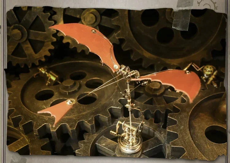 Rompecabezas 3D de ala de dragón, Kit de Metal, Kits de construcción de modelos Diy, montaje DIY, rompecabezas mecánicos Steampunk