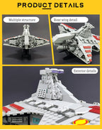 JIESTAR 67106 - Nave Espacial de Juguete, Bloques de Construcción Técnicos, Modelo de Nave de Ataque Venator de Alta Tecnología