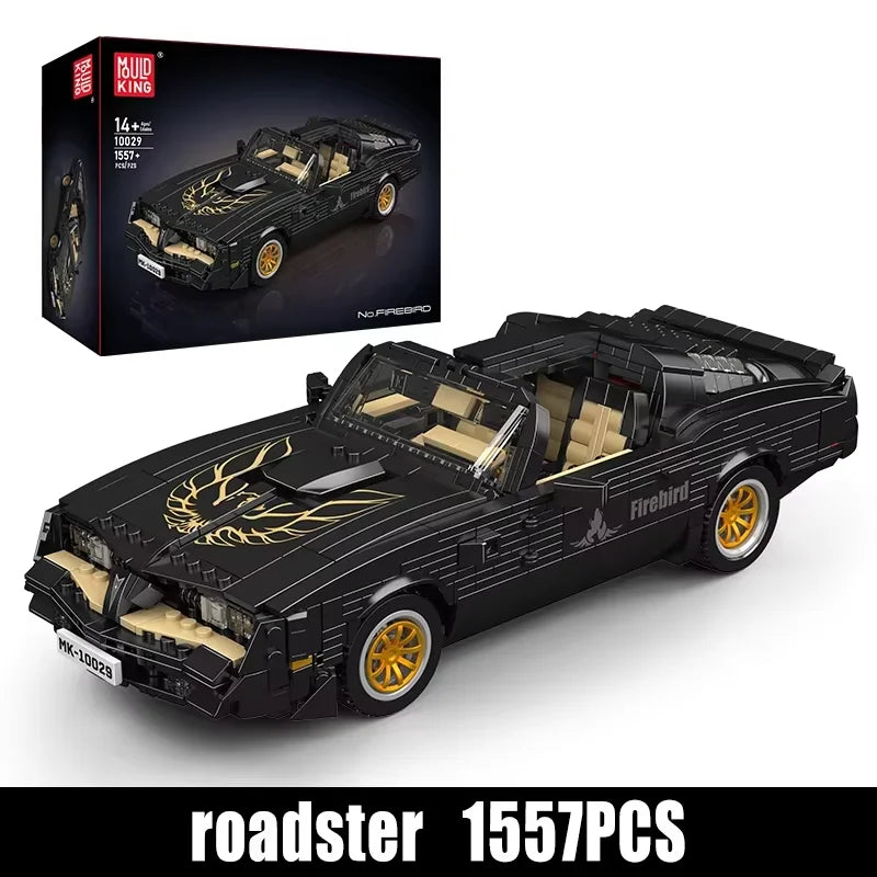 Mould King 10029 coche de juguete técnico The Black Firebird