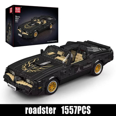 Mould King 10029 coche de juguete técnico The Black Firebird