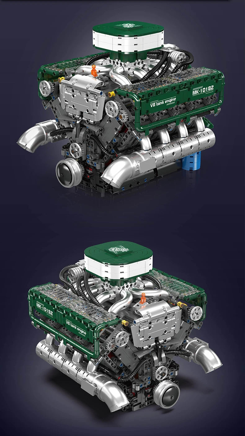 Mould King 10182: motor V8 para automóviles