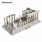 Microworld-juegos de rompecabezas de Metal 3D, Kits de modelos de construcción del templo de Atenea
