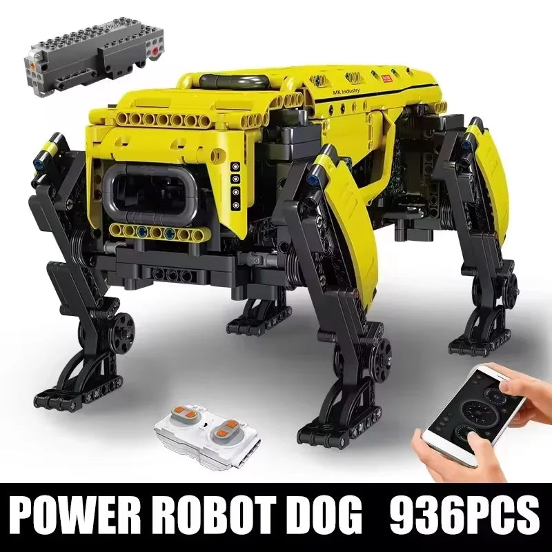 MOULD KING-Robot técnico motorizado de juguete modelo de perro grande de Boston Dynamics, AlphaDog, bloques de construcción 15066/15075