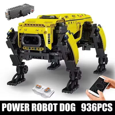 MOULD KING-Robot técnico motorizado de juguete modelo de perro grande de Boston Dynamics, AlphaDog, bloques de construcción 15066/15075