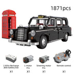 Cada-bloques de construcción MOC RC  juguete de ladrillos para armar coche taxi de Londres