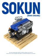 248 Piezas de Bloques de Construcción de Motor 2JZ-GTE Mini, PB8869A, Superauto Técnico SOKUN, Ladrillos Decorativos de Motor de Vehículo