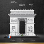 3381 Uds. Modelo de arco de triunfo, bloques de construcción, punto de París