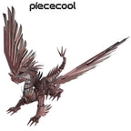 Piececool-rompecabezas de Metal 3D  rompecabezas de dragón Hellstrom