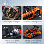 Cada 1:8 diseño MOC Artemy Zotov coche de carreras Mazda RX-7 RC