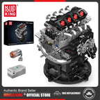 Mould King 10234 juguetes técnicos de motor de coche, conjunto de bloques de construcción de motor VTEC motorizado