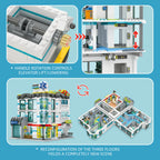 JIESTAR City Hospital Building Blocks Set, 2866 piezas de material ABS con luces LED