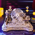 Robotime Rokr Pinball Modelo Gear Ball Challenge 3D Kits de modelos de rompecabezas de madera para construir DIY Juego de mesa Idea de regalo para hombres y mujeres -EGC