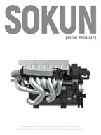 375 Piezas de Bloques de Construcción de Motor DB9V12 PB8869C, Superauto Técnico SOKUN