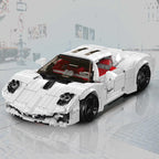 Mould King 10196, coches de juguete técnicos, coche de carreras deportivo Utopia blanco