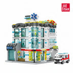 JIESTAR City Hospital Building Blocks Set, 2866 piezas de material ABS con luces LED
