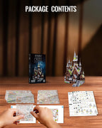 Rompecabezas 3D Piececool Castillo de los Elfos, Kits de Modelos Metálicos para Armar