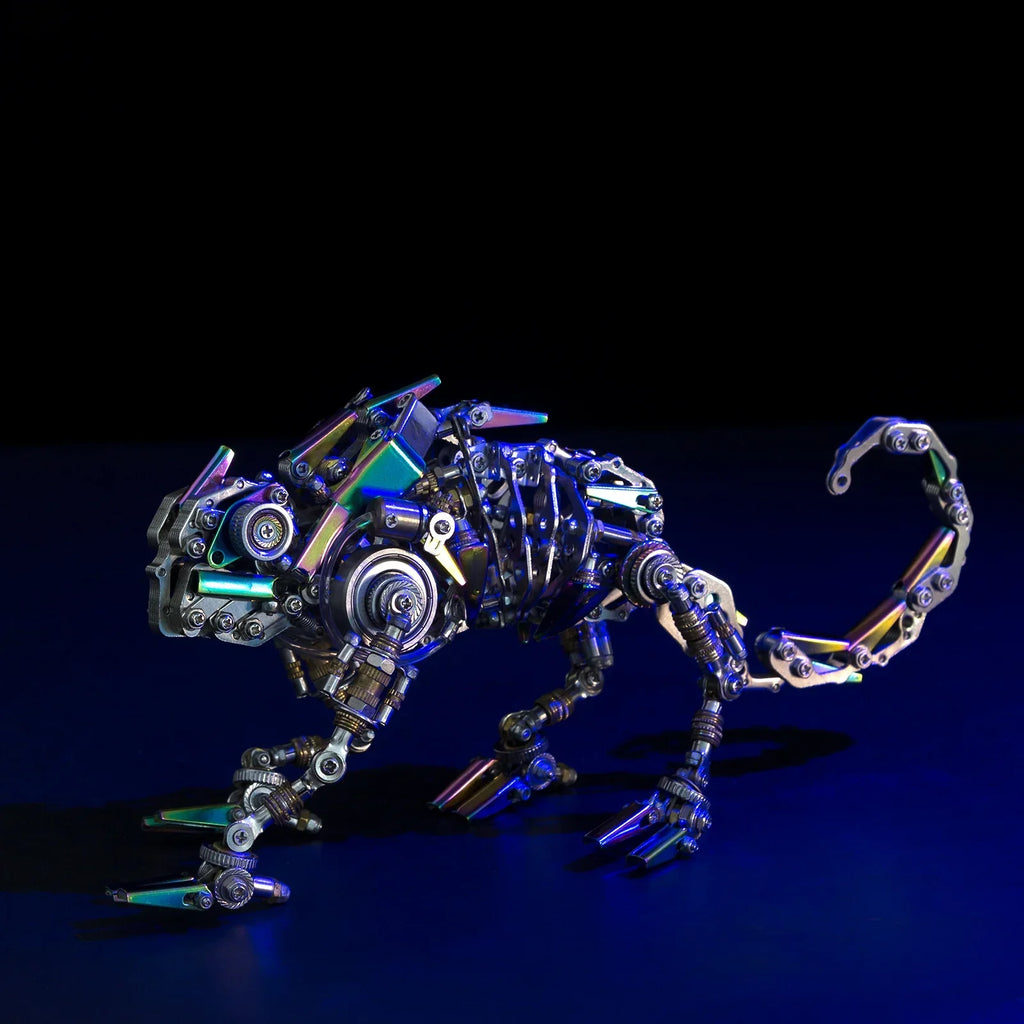 Rompecabezas 3D, kits de modelos camaleón mecánico, bricolaje, montaje de Metal