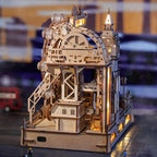 Robotime-rompecabezas de madera 3D, Kit de construcción de mármol, modelo de ciudad de Londres con luces, rompecabezas mecánico DIY para adultos y adolescentes