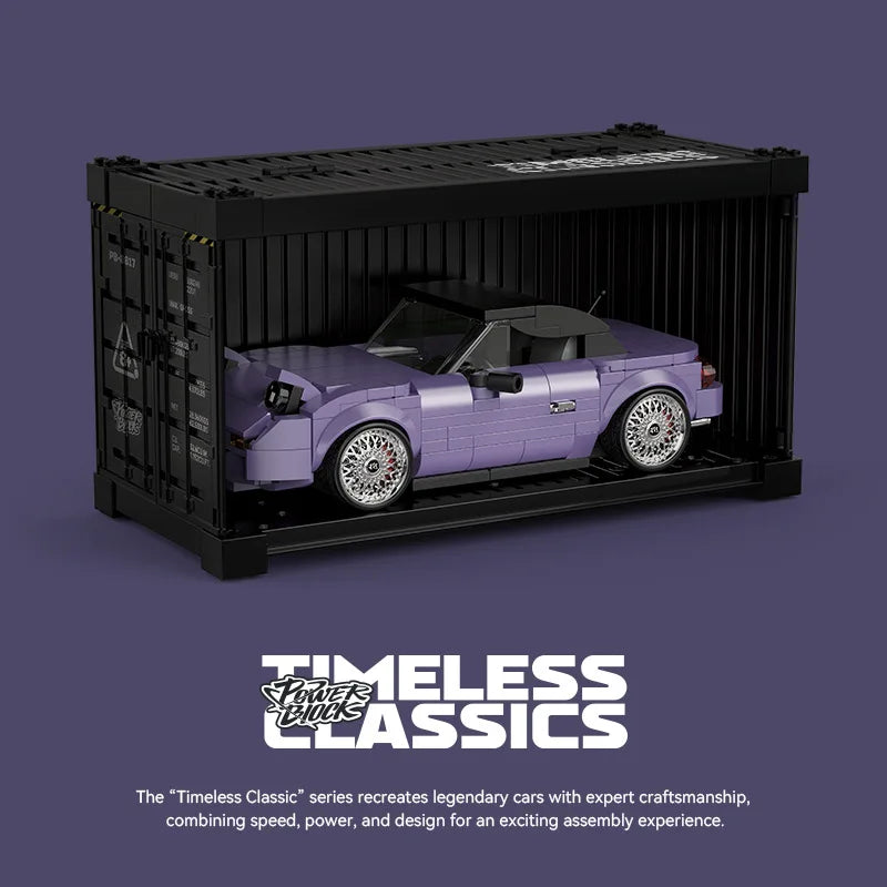 370 Uds MOC técnico MIYATA bloques de construcción de automóviles de carreras de velocidad PB8817