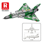 Bloques de construcción de Jet de combate Mirage 2000, modelo de avión militar