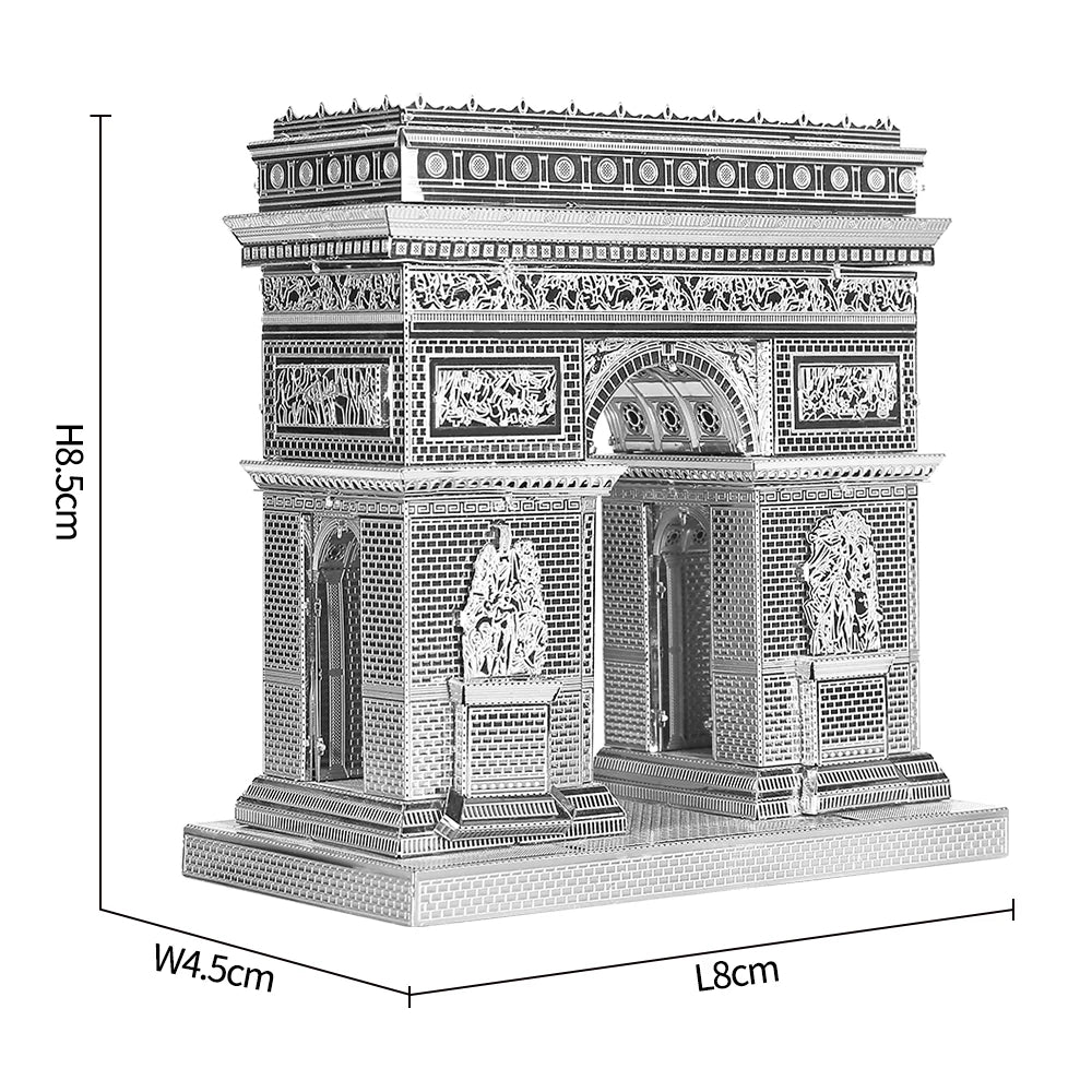 Piececool-rompecabezas de Metal 3D, conjunto de modelos de construcción, Kit de montaje DIY para rompecabezas, arquitectura famosa