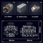 Mould King 10182: motor V8 para automóviles