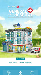 Creative General Hospital, 2866 piezas, serie «Friends»: panorámica de la ciudad con iluminación, juego de construcción MOC