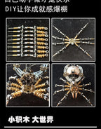 Wasp Mchanical Spider Octopus-rompecabezas 3D, Kit de modelo de Metal con herramientas de montaje
