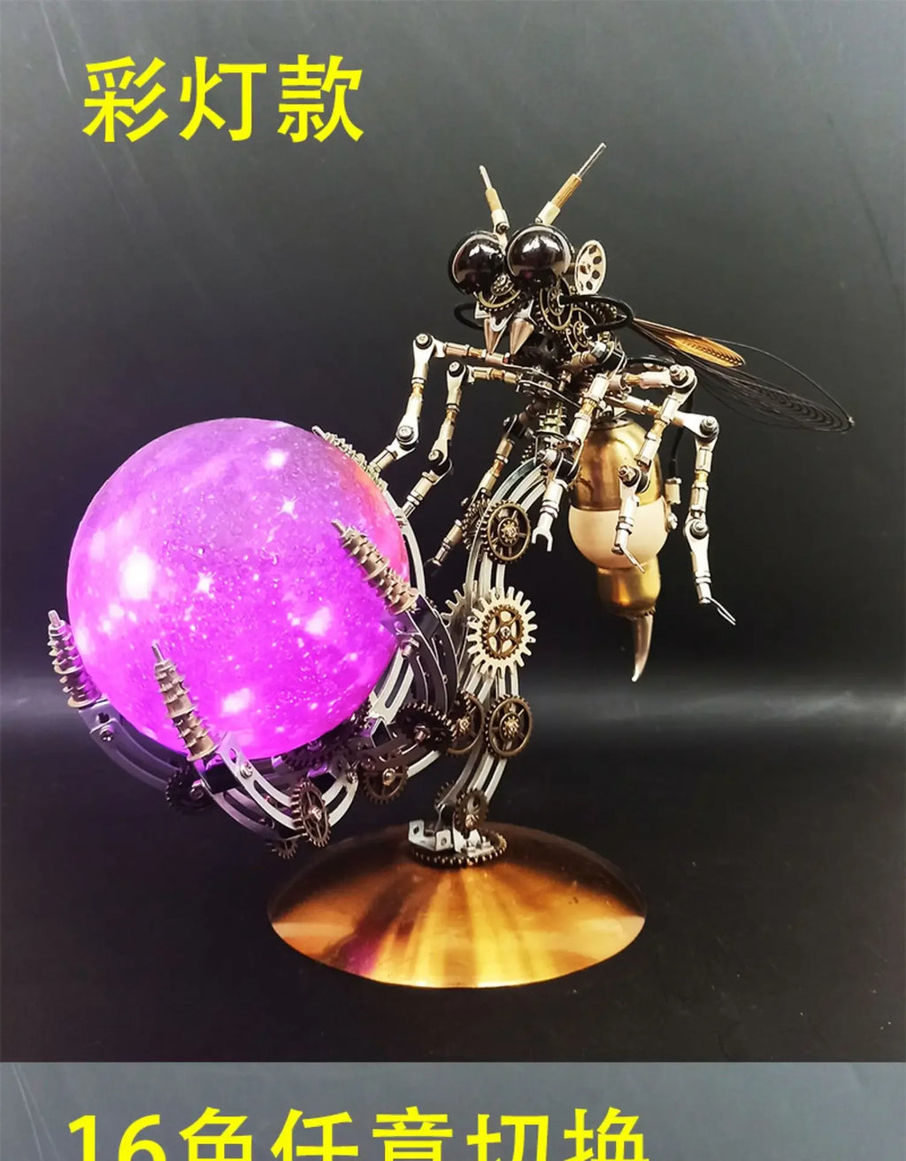 Wasp Mchanical Spider Octopus-rompecabezas 3D, Kit de modelo de Metal con herramientas de montaje