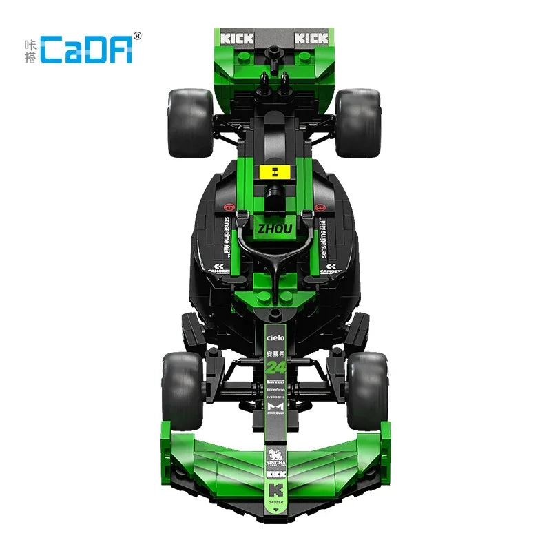 Cada Sauber Team C44 F1 Coche de Carreras Técnico Número 24, Bloques de Construcción de Coches Deportivos