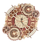 Robotime Reloj de pared Rompecabezas de madera 3D Juego de madera Kits de construcción mecánica Juego de rompecabezas de madera Regalo para niños El mejor regalo de Navidad