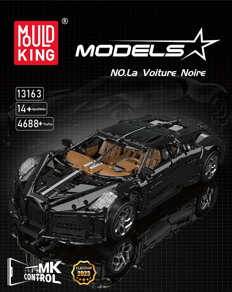 Mould King-bloques de construcción de coche técnico para niños, juguete de modelo de coche de carreras deportivo con Control remoto