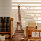 Robotime-Juego de rompecabezas de madera 3D, noche de la Torre Eiffel, modelos 1:638 para niños y adultos, Kits de manualidades DIY, regalo DIY con luz