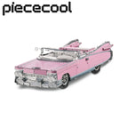 Piececool Kits de modelos de metal 3d Imán de nevera Cabriolet rosa clásico