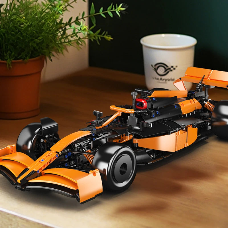 Mould King 13208 juguetes de coches técnicos, conjunto de bloques de construcción de automóviles de carreras MCL, modelo de coche Fomular