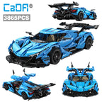Cada 3865 Uds 1:8 ciudad azul coche de carreras V12 Hypercar modelo