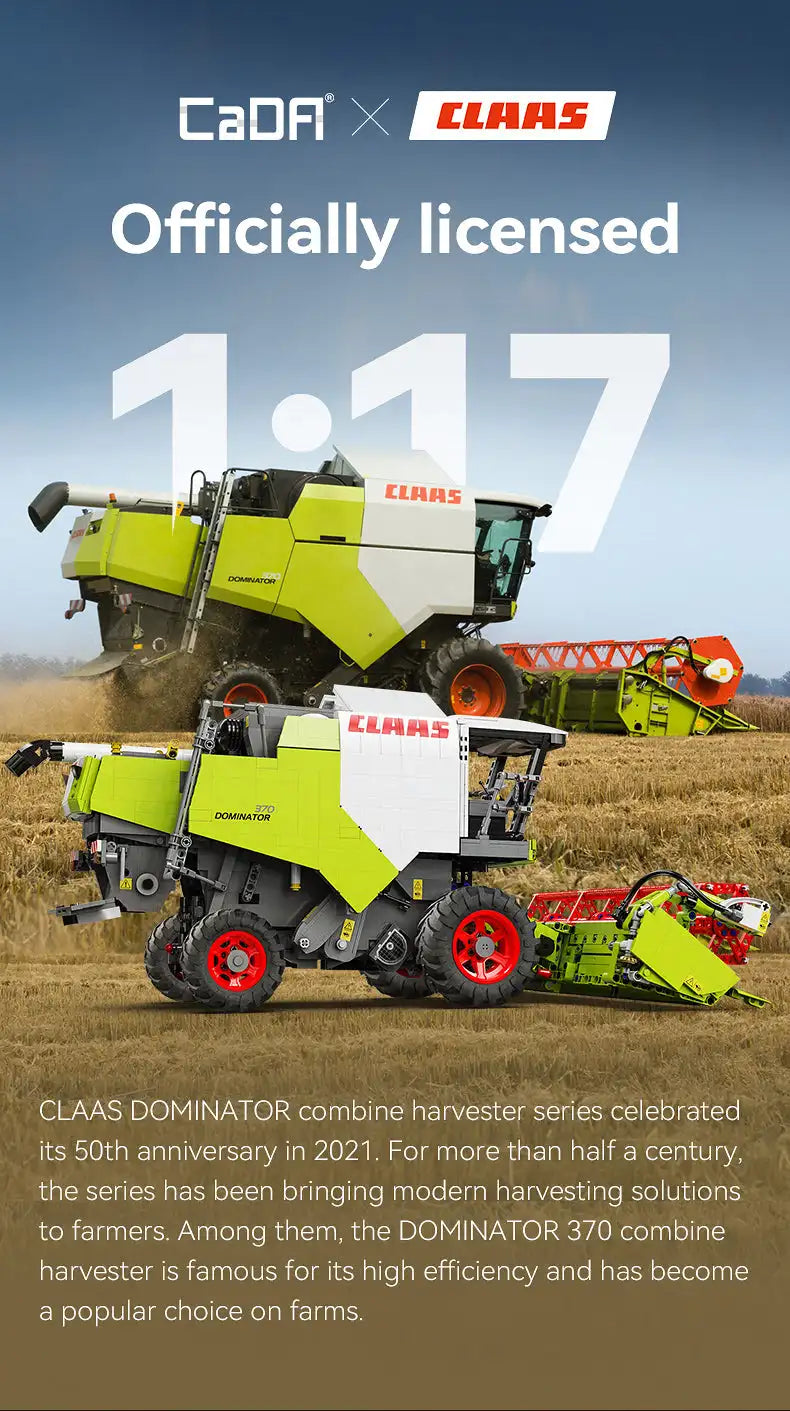 Cada 4567 Uds. 1: 17 CLAAS RC cosechadora bloque de construcción MOC