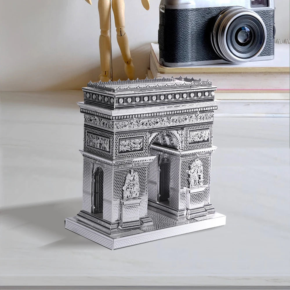 Piececool-rompecabezas de Metal 3D, conjunto de modelos de construcción, Kit de montaje DIY para rompecabezas, arquitectura famosa