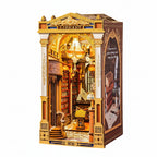 Kit de Bricolaje Robotime Book Nook, Kit en Miniatura con Luces, Biblioteca de las Maravillas, Kits de Modelos Booknook para Decoración de Escritorio y Librería