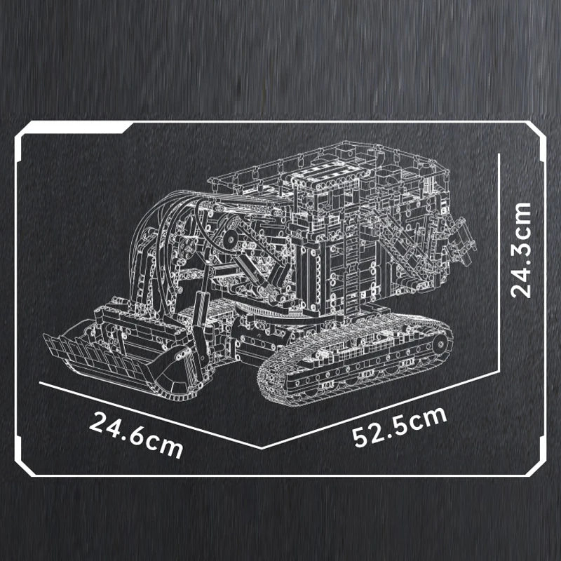 Mould King 17067, coches de juguete técnicos, excavadora RC 6060, bloques de construcción, camión de ingeniería