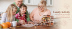 Robotime Rolife Henry's Chocolate DIY Kit de casa en miniatura Kit de construcción de modelo de casa de muñecas de madera con regalos artesanales LED para adultos