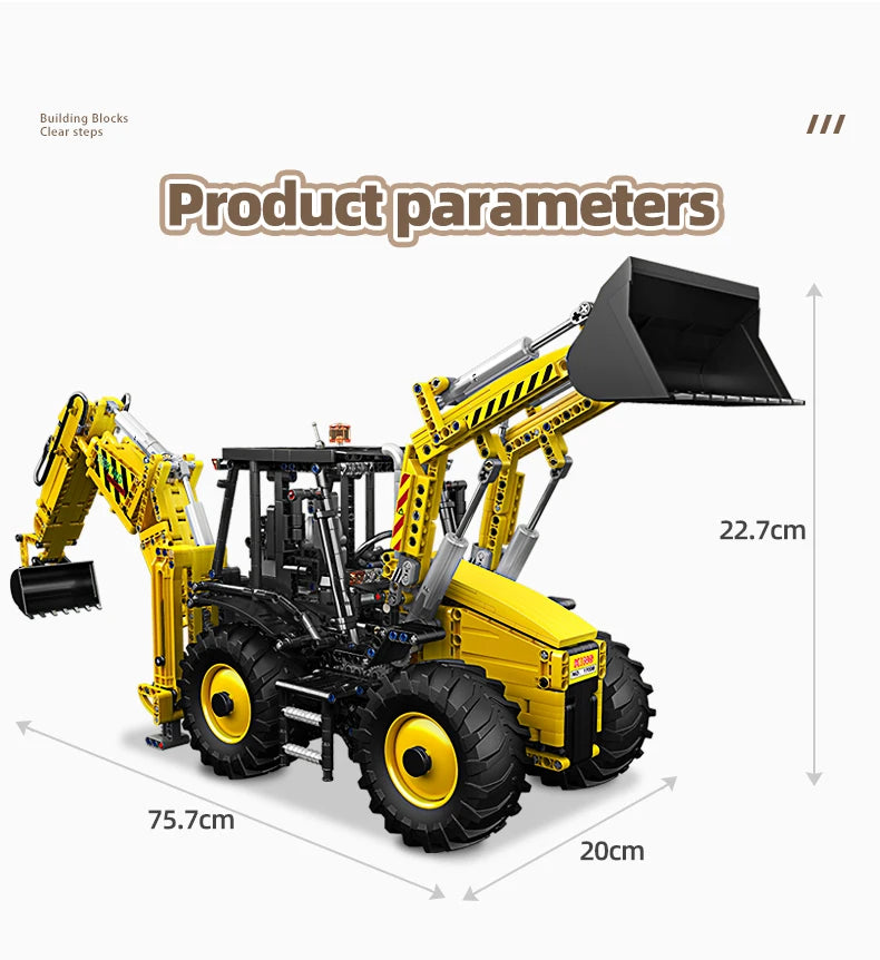 Mould King 17036 camión de bloques de construcción técnico juego de Bulldozer motorizado montaje ingeniería