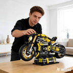 Bloques de Construcción de Motocicleta de Anime Cyberpunk, Modelo Técnico, Escala 1:5, Juego de Ladrillos MOC